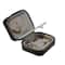 Ruby + Cash Black Sequin Mini Faux Leather Zippered Travel Jewelry Organizer Box